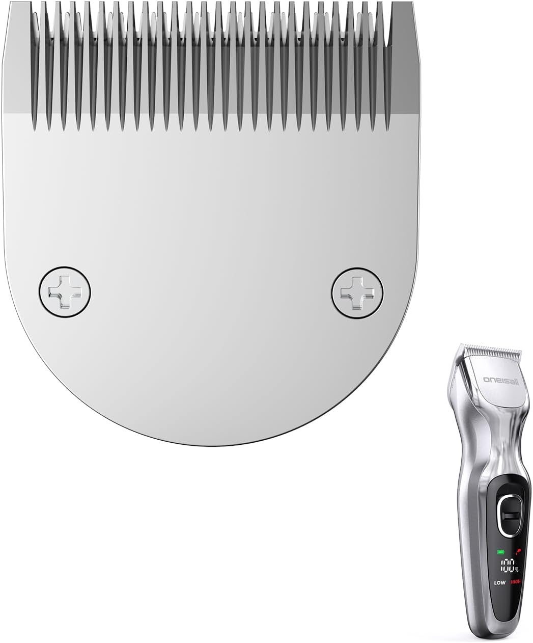 Oneisall DTJ-001 Silver Dog Clippers Blades Replacement