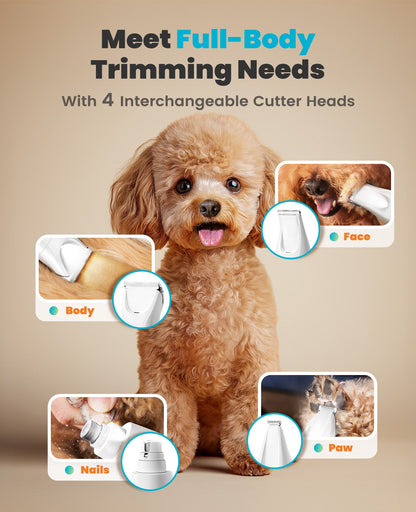 Oneisall FC10 4-in-1 Cordless Multi-Functional Pet Clippers