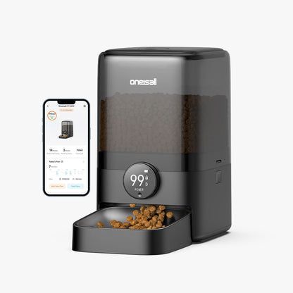 Oneisall PF08 5L Cordless Smart Cat Feeder with APP Control
