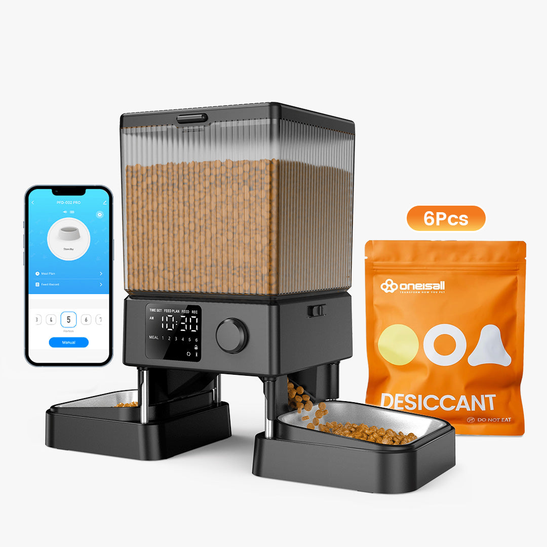 Oneisall 5L Automatic Cat Feeder with APP Control  for Two Cats