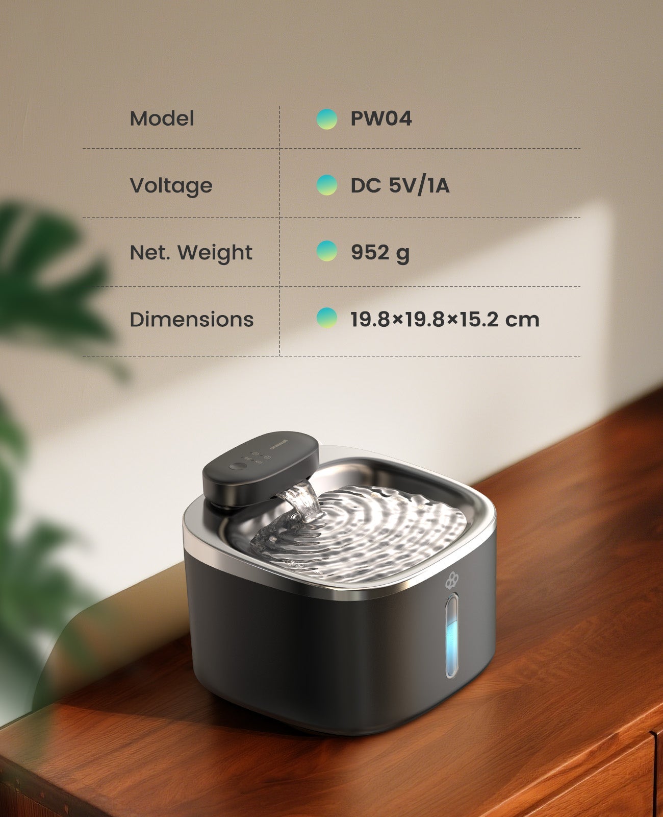 Oneisall 5L Automatic Cat Feeder Basic & 3.5L Cordless Water Fountain Set