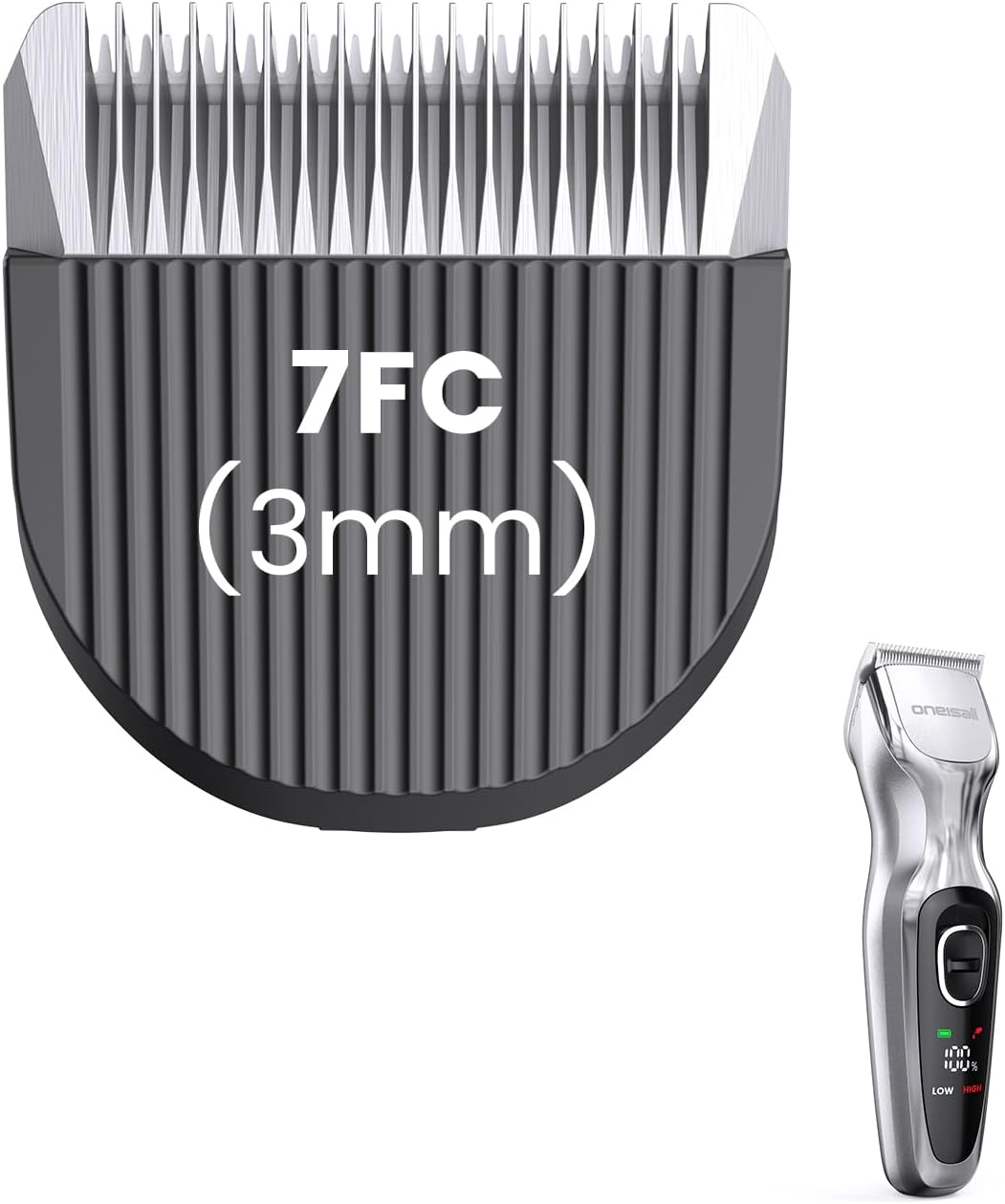 Oneisall DTJ-001 Silver Dog Clippers Blades Replacement