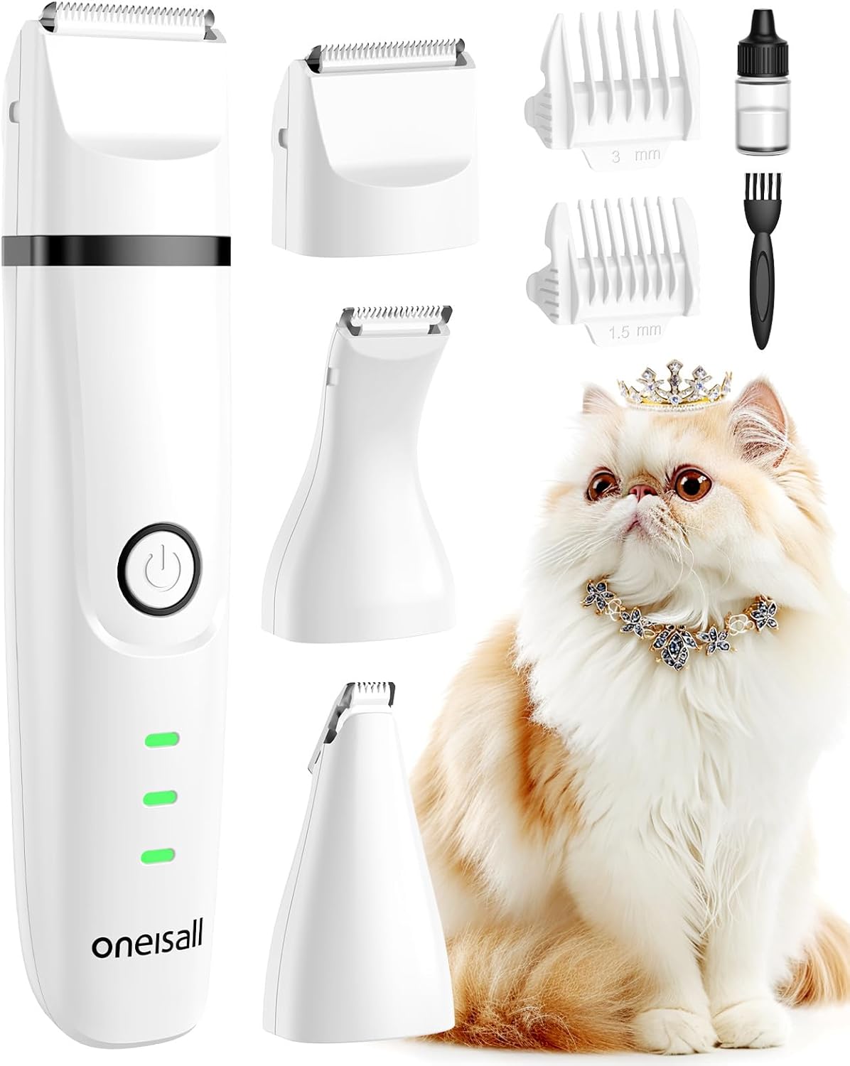 Oneisall N12 3-in-1 Cat Grooming Kit