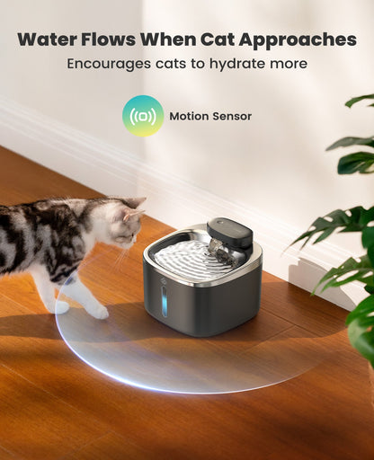 Oneisall 5L Automatic Cat Feeder Basic & 3.5L Cordless Water Fountain Set