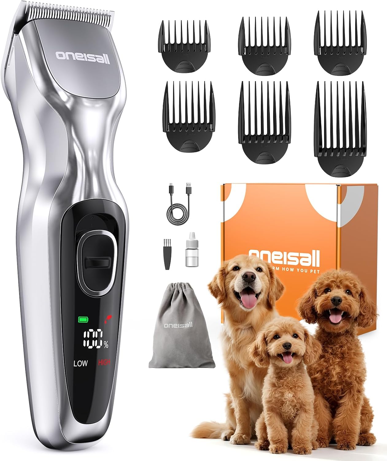 Oneisall DTJ-001 Dog Clipper for Thick Coat