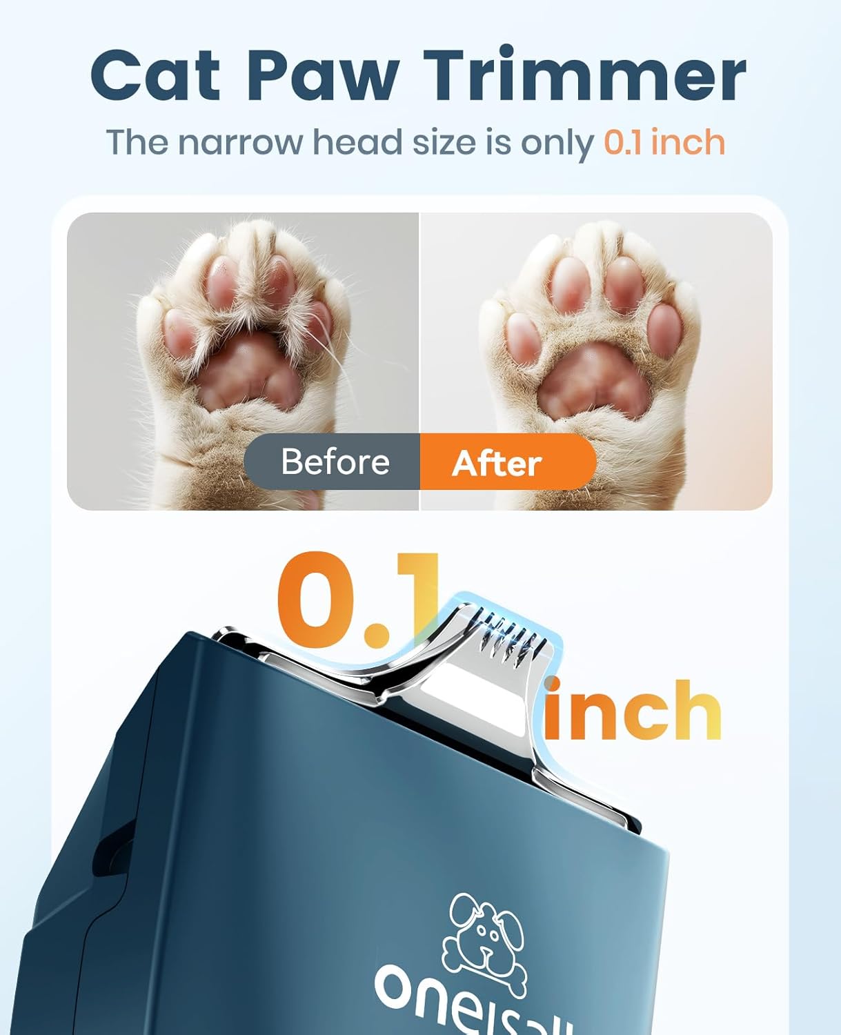 Oneisall LGL006 Cat Clipper with Dual Blades