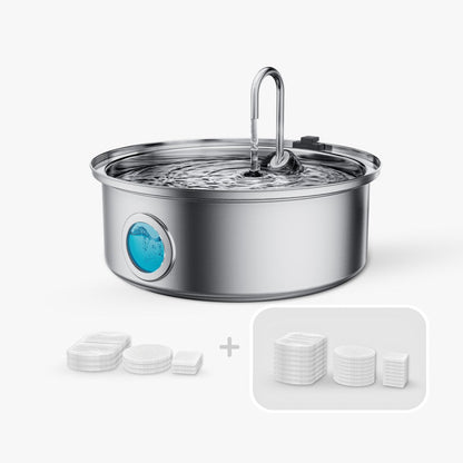 Oneisall 7L Pet Water Fountain with Visual Water Level & 11 PCS Filters