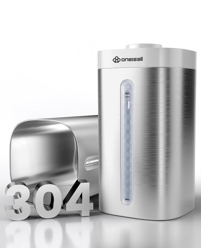 Oneisall Stainless Steel Humidifier, Easy to Clean Humidifier, Dishwasher Safe Humidifiers, Cool Mist Humidifiers for Bedroom