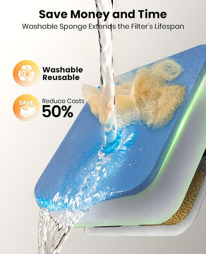 Oneisall 10L Pet Water Fountain 4PCS Carbon Filters Replacement