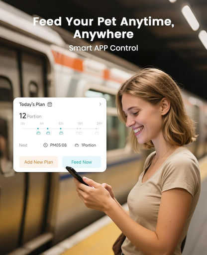 Oneisall 3.5L Cat Feeder with APP & 3.5L Cordless Water Fountain Set