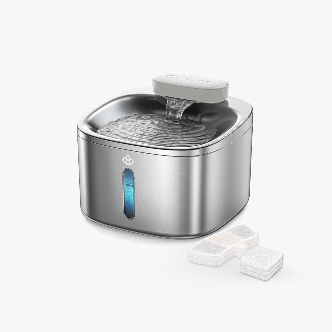 Oneisall 3.5L Corded Pet Water Fountain with 3PCS Filters