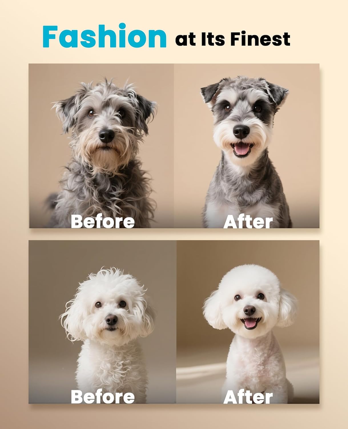 Oneisall PC17 Dog Clippers for Grooming at Home