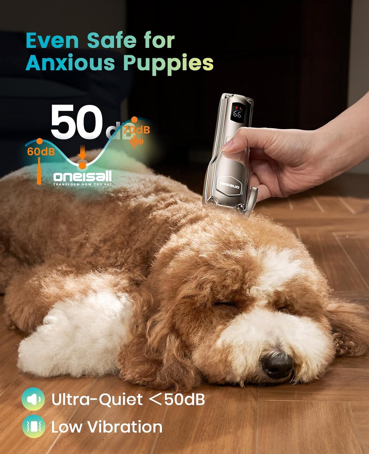 Oneisall PC18 Dog Clippers for Grooming Thick Hair