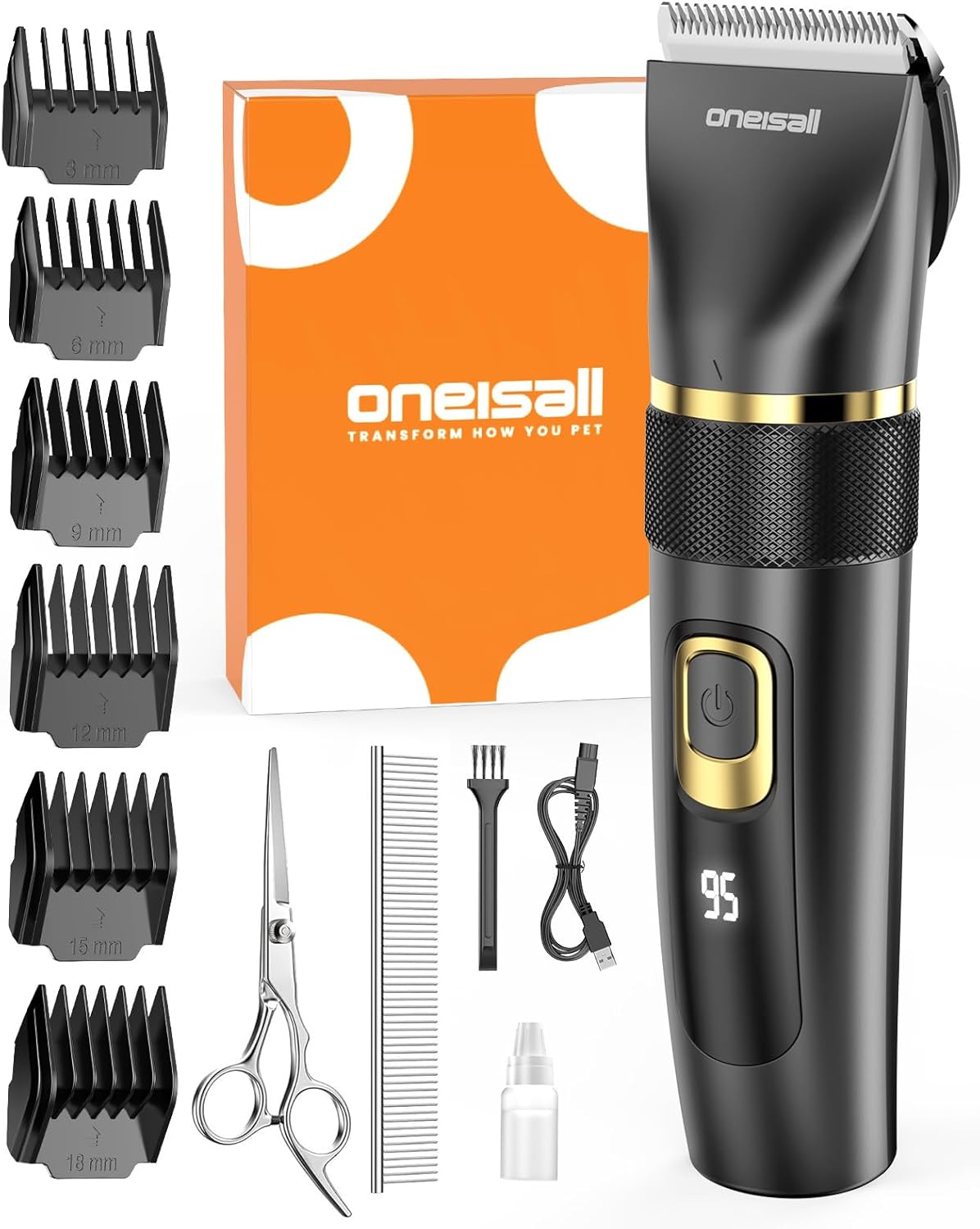 Oneisall PC17 Dog Clippers for Grooming at Home