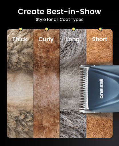 Oneisall Cordless Professional Dog Grooming Clippers