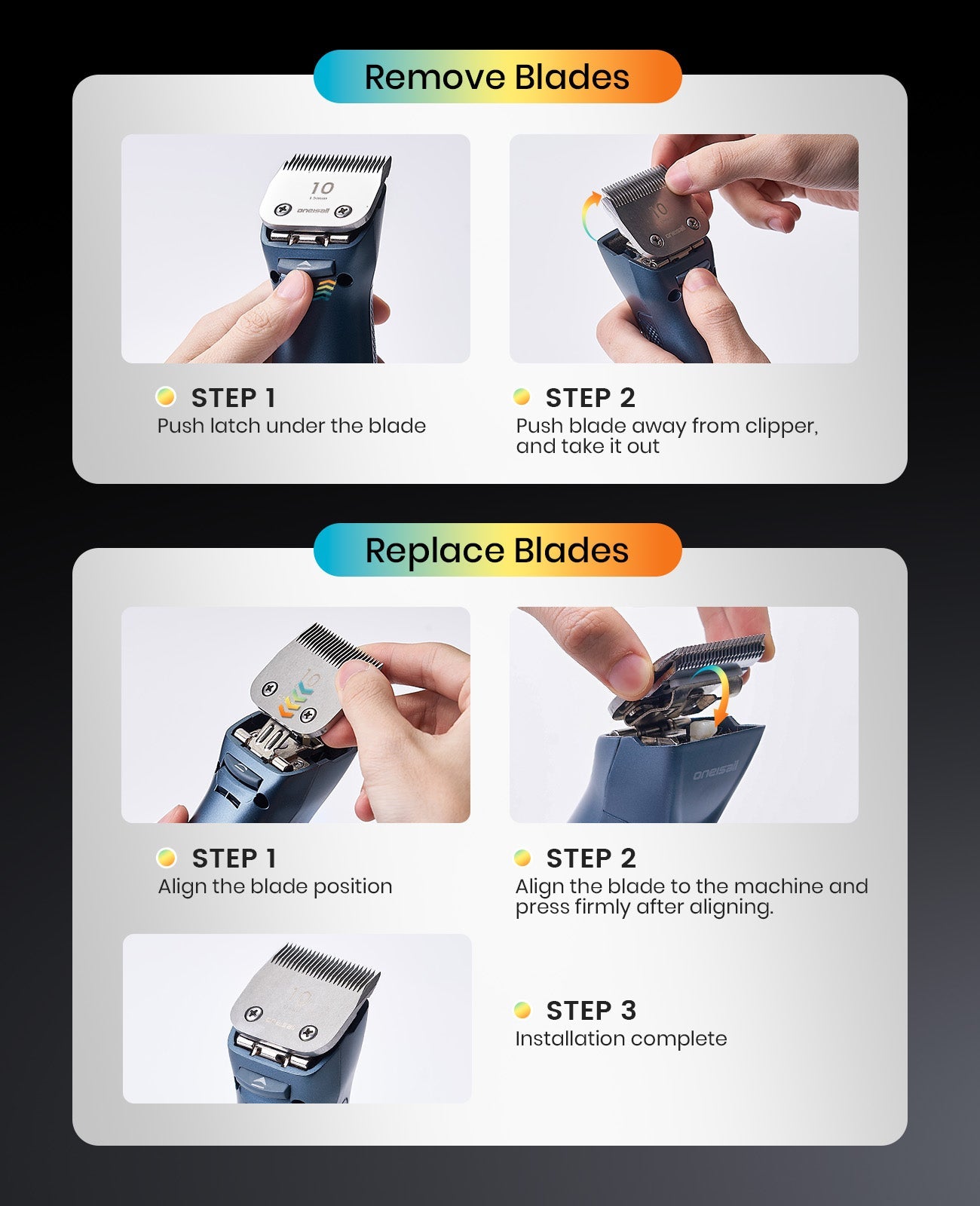 Oneisall Blade 30 Replacement for Professional Dog Clipper