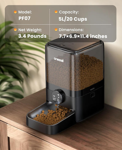 Oneisall PF07 5L Automatic Cat Feeder