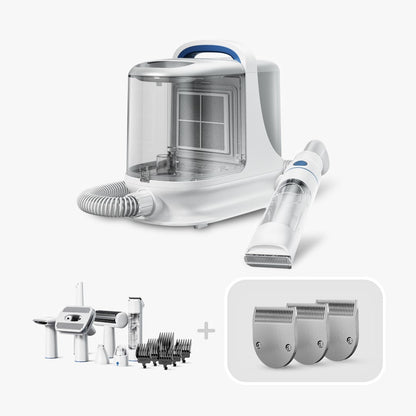 Oneisall BM3  Pet  Grooming Vacuum Kit & 3 Blades Replacement Set