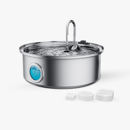 Oneisall 7L Pet Water Fountain with Visual Water Level