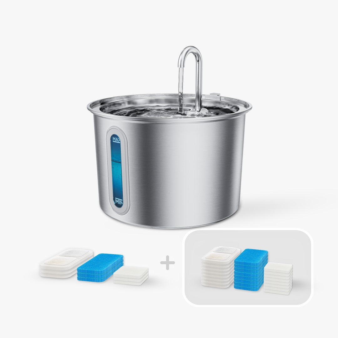 Oneisall 2L Cat Water Fountain with 3PCS Filters