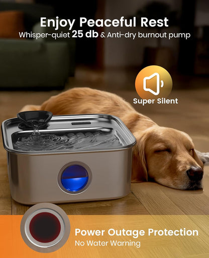 Oneisall 10L Pet Water Fountain with 11 PCS Filters