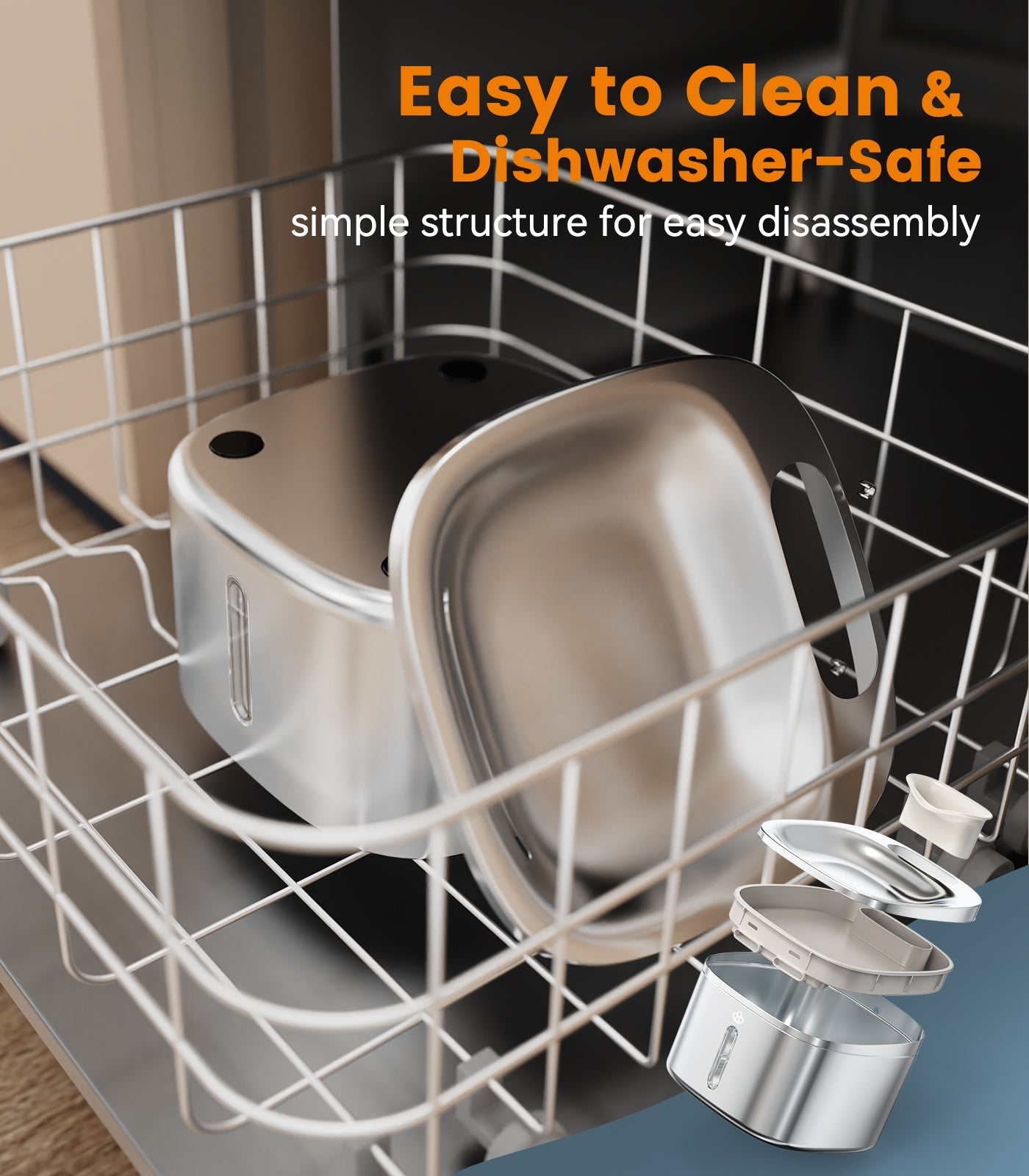 Oneisall 3.5L Corded Pet Water Fountain with 3PCS Filters