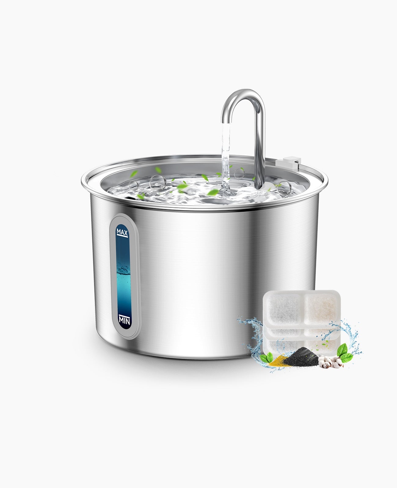 Oneisall 3.5L Automatic Cat Feeder with APP & 2L Cat Water Fountain Set