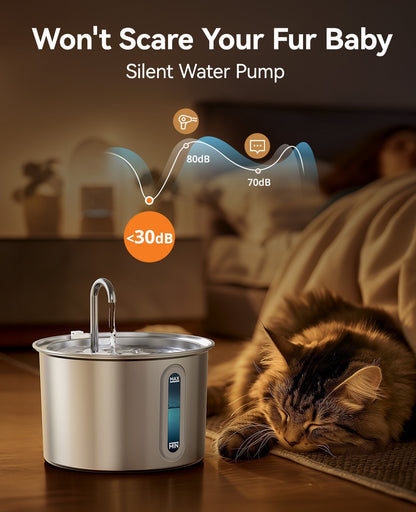 Oneisall 3.5L Automatic Cat Feeder with APP & 2L Cat Water Fountain Set