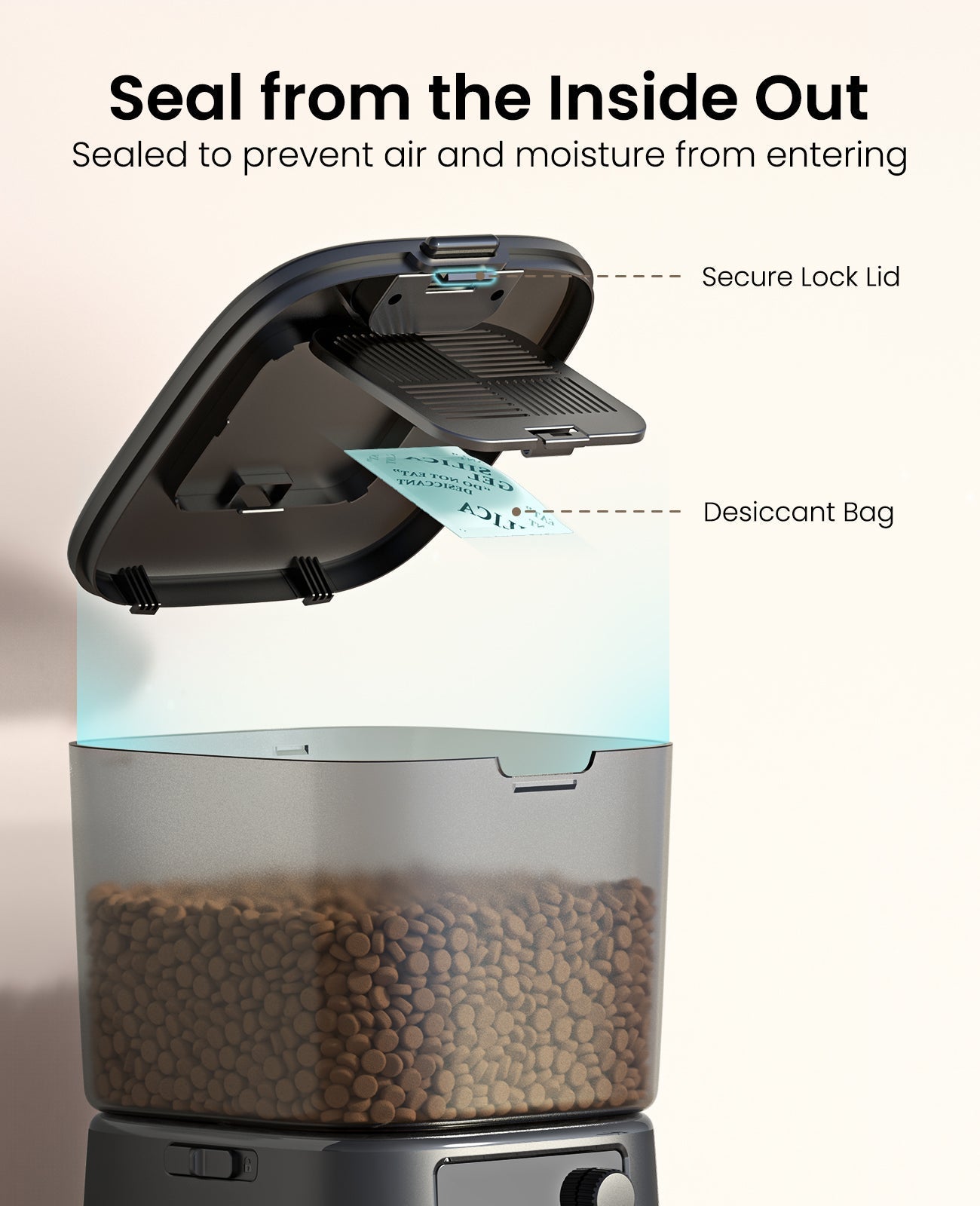 Oneisall 3.5L Automatic Cat Feeder with APP & 2L Cat Water Fountain Set
