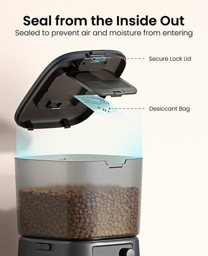 Oneisall 3.5L Automatic Cat Feeder with APP & 2L Cat Water Fountain Set