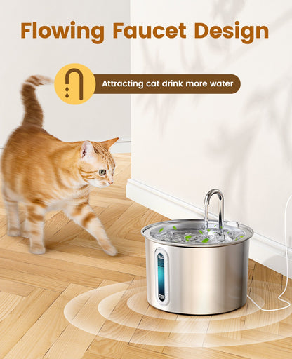 Oneisall 3.5L Automatic Cat Feeder with APP & 2L Cat Water Fountain Set