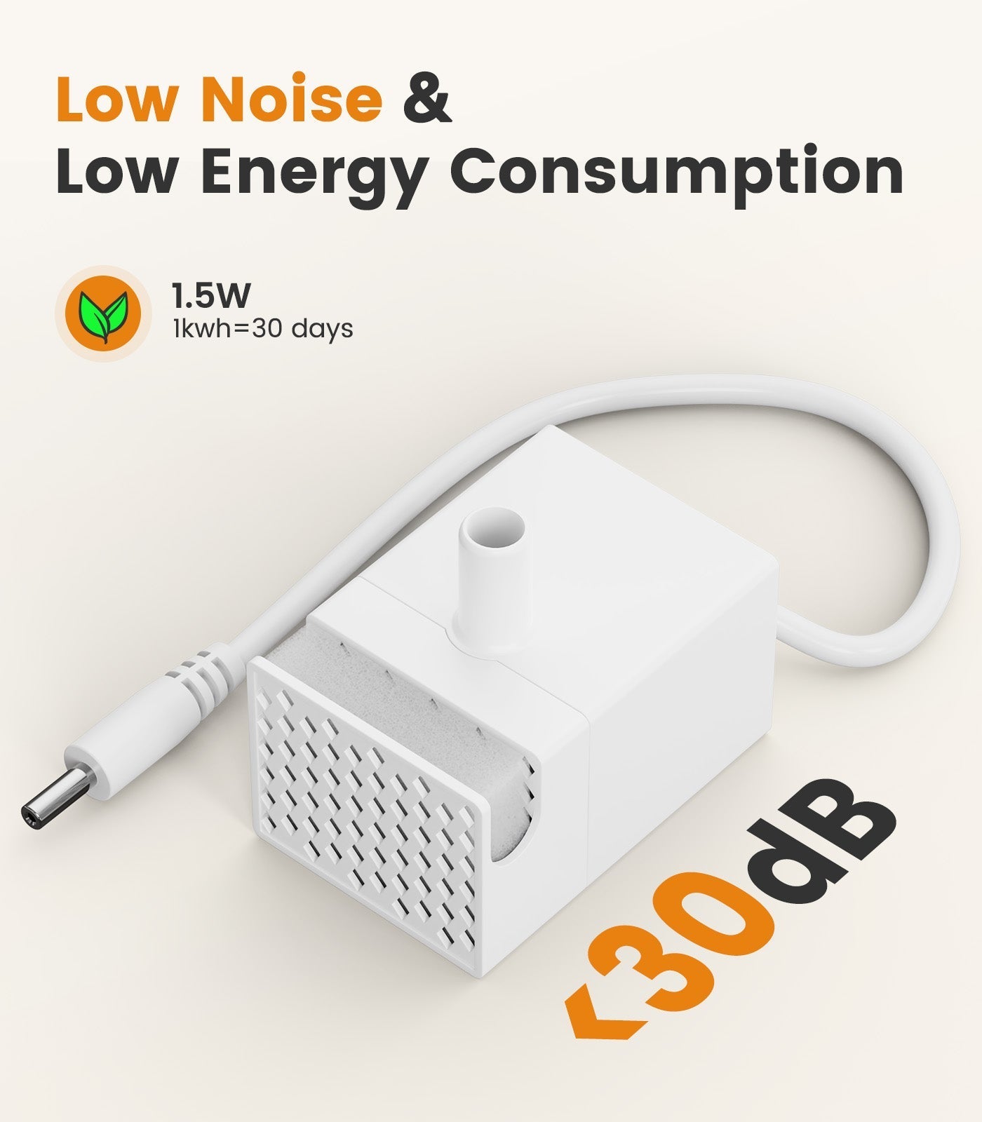 Oneisall 3.5L Cordless Pet Water Fountain Pump Replacement