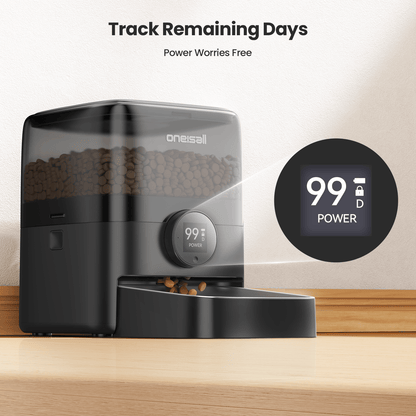 Oneisall PF06 3L Cordless Smart Cat Feeder with APP Control