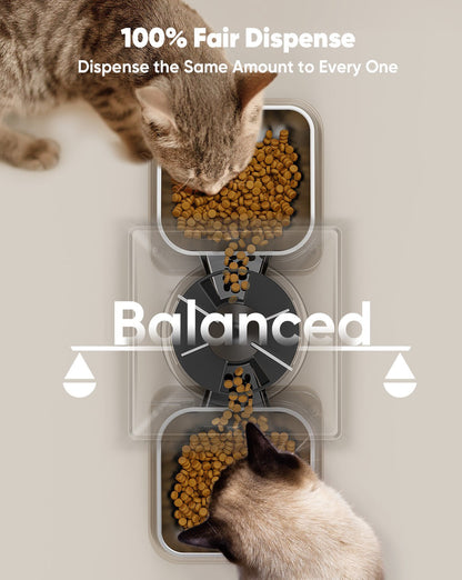 Oneisall 5L Automatic Cat Feeder Basic & 3.5L Cordless Water Fountain Set