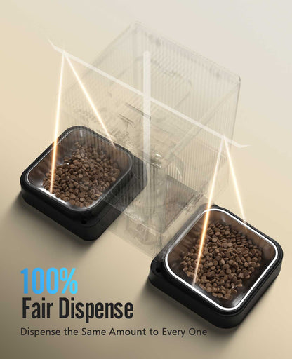 Oneisall 5L Automatic Cat Feeder with APP Control  for Two Cats