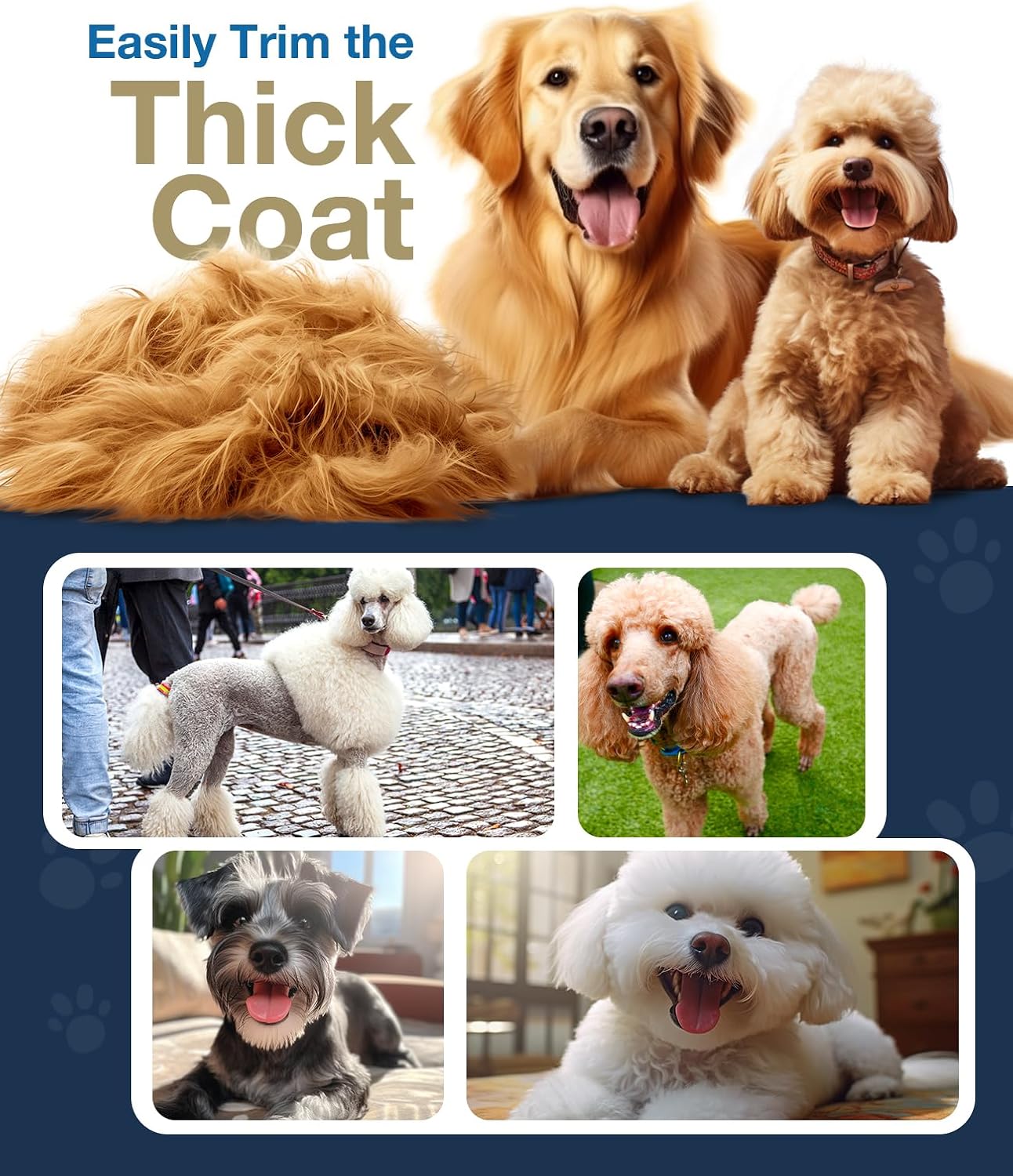 Oneisall RFC-676 Dog Clipper for Thick Coats