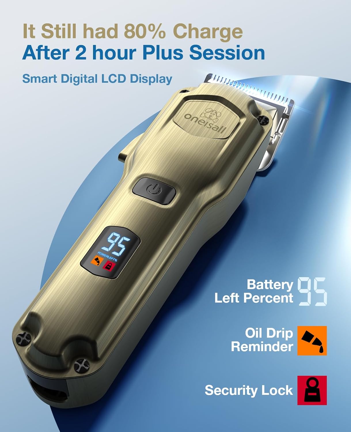 Oneisall RFC-676 Dog Clipper for Thick Coats