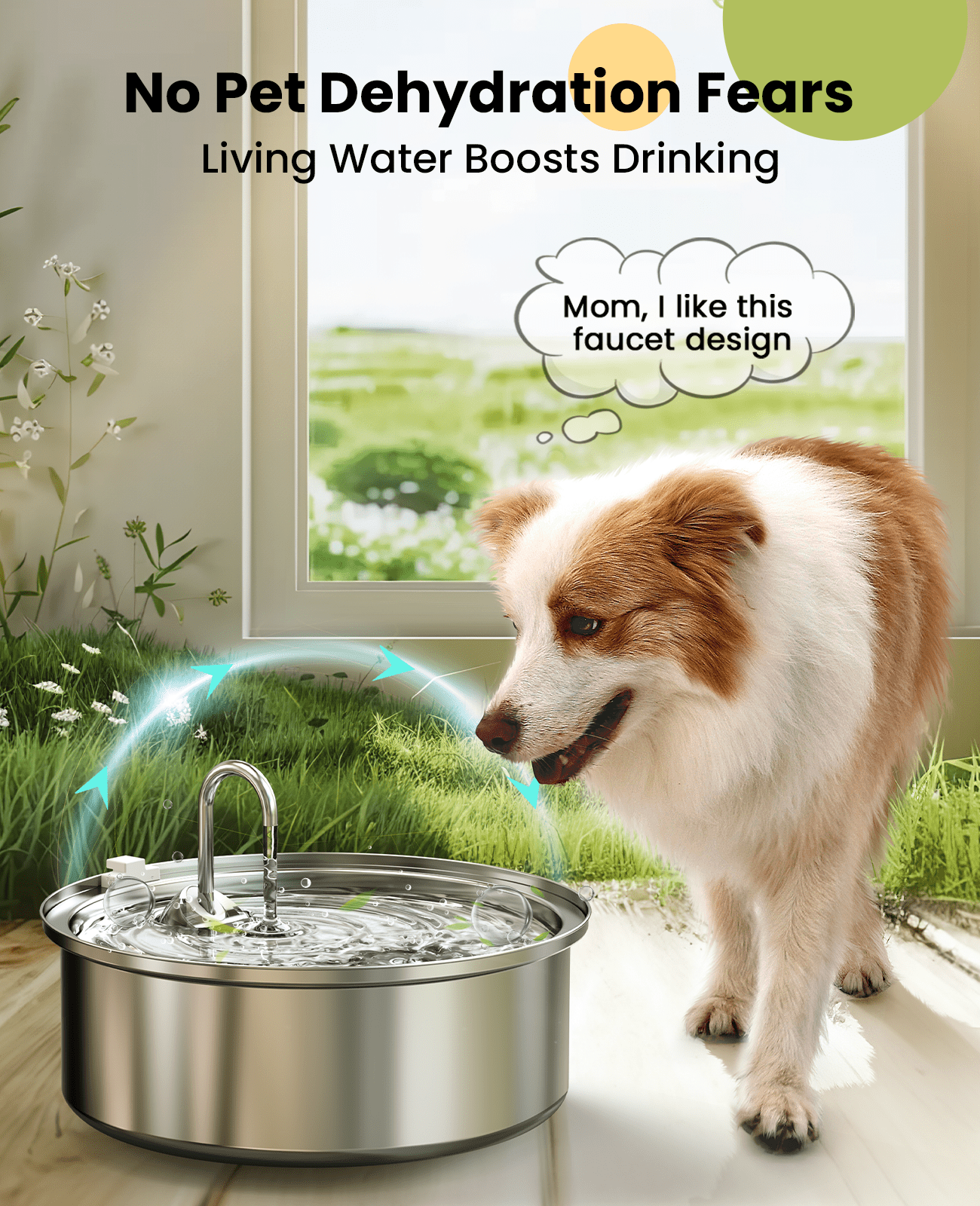 Oneisall 7L Pet Water Fountain with 11 PCS Filters