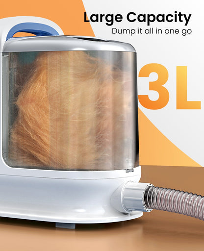 Oneisall BM3 3L Dog Grooming Vacuum Kit & 7L Dog Water Fountain Set