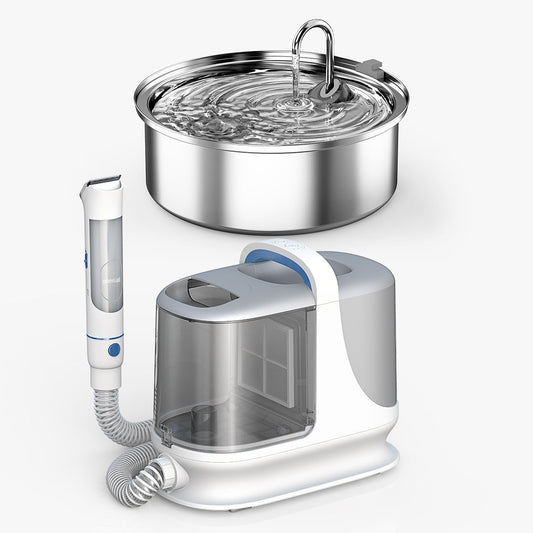 Oneisall BM3 3L Dog Grooming Vacuum Kit & 7L Dog Water Fountain Set