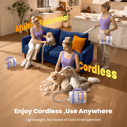 Oneisall Comfy C1 Cordless Pet Grooming Vacuum Kit