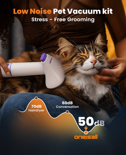 Oneisall Comfy C1 Cordless Pet Grooming Vacuum Kit