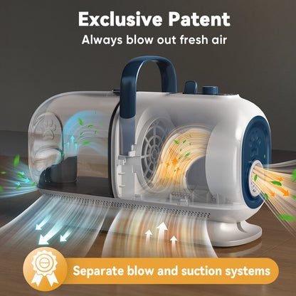 Oneisall Cozy C1 Pet Grooming Vacuum & Dryer Kit & 3 Blades Replacement Set