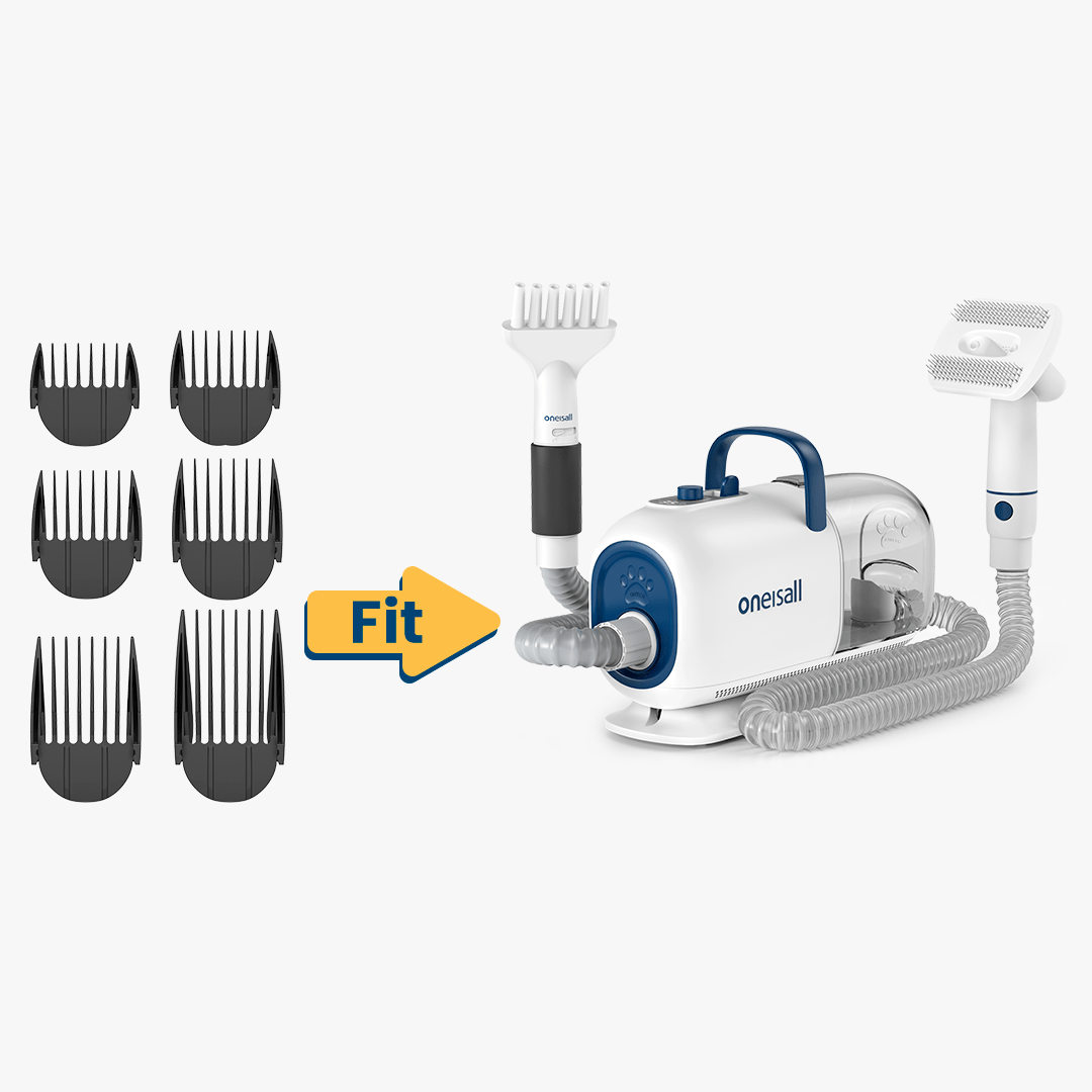 Oneisall Cozy C1/BM1Pet Grooming Vacuum & Dryer 6Pcs Attachment Guide Comb Guards  Replacement