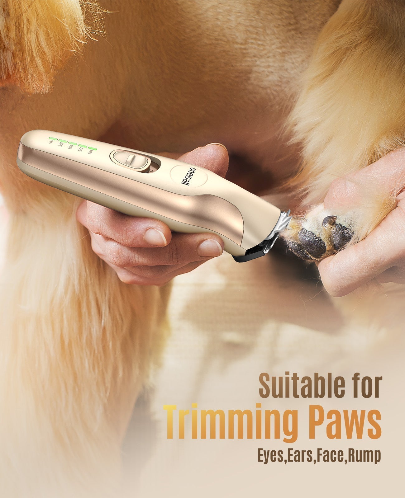Oneisall DTJ-002 2 in 1 Dog Clippers with Narrow Blade