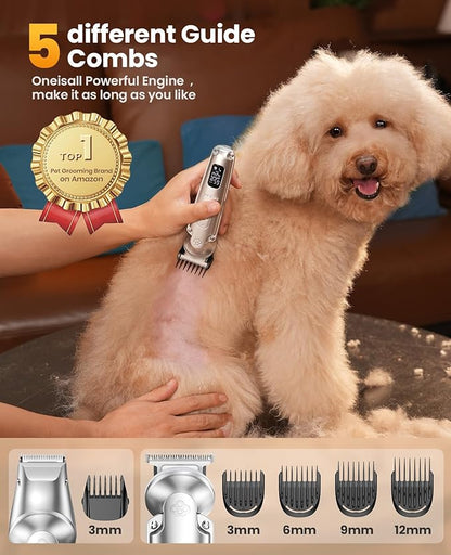 Oneisall FC09 4-in-1 Dog Clippers & Dog Grooming Kit