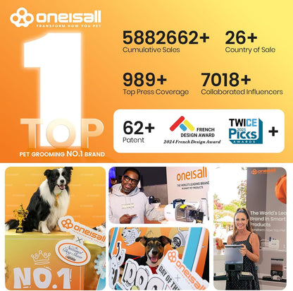 Oneisall LM2 7-in-1 Pet Grooming Vacuum Kit