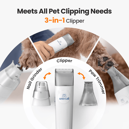 Oneisall LM2 7-in-1 Pet Grooming Vacuum Kit