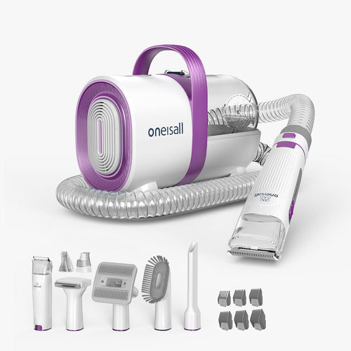 Oneisall LM2 7-in-1 Pet Grooming Vacuum Kit Purple