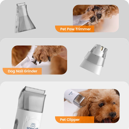 Oneisall LM2 7-in-1 Pet Grooming Vacuum Kit Purple